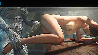 Ada Wong Pleasured by Monstrous Tentacles in Steamy Hentai Horror Encounter