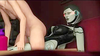 Android Futa Delivers Steaming Pleasure to Curvy Girl in Futuristic Encounter