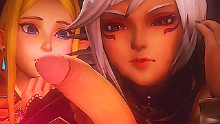 Links Burning Desire Ignites Forbidden Lust Between Rival Elves Amid Sacred Ritual