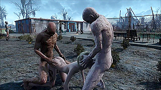 Zombie Threesome Rampage at Fallout Plantation – Wild Hentai Sex Clash
