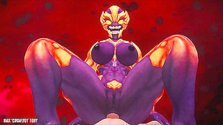Demon POV Ignites Steamy Hentai Tryst in Hellish Embrace