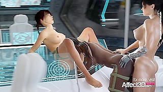 Alien Goddess Rules Men in Futuristic Interracial Pleasure Trip