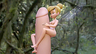 Tinkerbell Embraces Massive Cock in Wild Forest Pleasure Ride