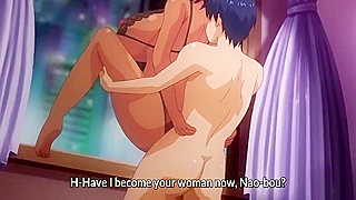 Curvy MILF Stretches by Sunlit Window, Sensual Hentai Encounter Begins
