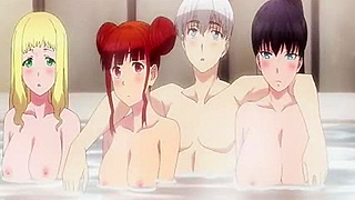 Busty Twins Milf Spoil Lucky Guy in Steamy Group Shower Fantasy