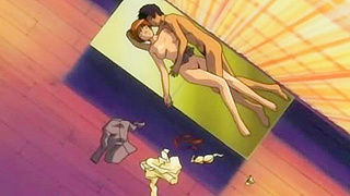 Young Lovers Steamy Bedroom Encounter Sparks Hot Romance Anime Moment