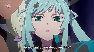Busty Anime Lesbians Share Steamy Kiss That Unleashes Car Weapon Transformation