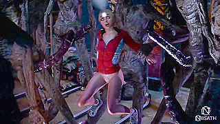 Samantha Surrenders to Hungry Wendigos Lust Deep Beneath the Cave