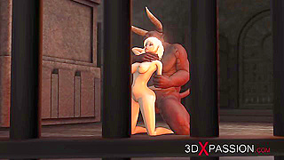 Minotaur Claims Young Warrior in Steamy Arena Confrontation