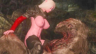 Elf Enchants Feral Warrior with Teasing Feet Leading to Steamy Clash