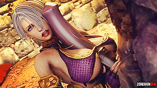 Curvy Submissive Begs for Mercy as Demon Dominates Her with Huge Dick