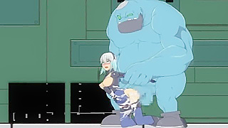 Galactic Huntress Overwhelmed by Alien Tentacle Horde in Cosmic Battle