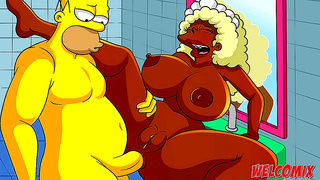 Curvy Maid Pleasured Hard in Wild Simpsons-Inspired Hentai Adventure