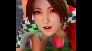 Mai Shiranui Takes Wild Ride in Hot 3D Hentai Racing Fantasy