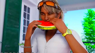 Visual Novel Goddess Mourns Lost Love in Sultry 3D Hentai Tryst