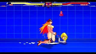 Jessica Battles Android 18 in Seductive Dragon Ball Hentai Clash