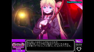 Shinigami Goddess Seduces Lone Warrior in Sultry Anime Fantasy Rendezvous