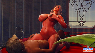 Valencia Rides Huge Cock in Steamy 3D Hentai Encounter