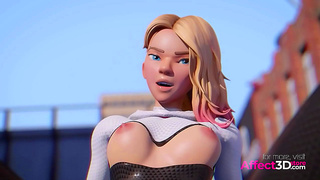 Blonde Warrior Takes Huge Shaft in Hot 3D Fantasy Ride