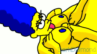 Marge Simpsons Sultry Cartoon Encounter Ignites Horny Hentai Fantasy