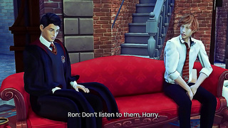 Flirty Fleur Seduces Student in Forbidden Magic Chamber at Hogwarts