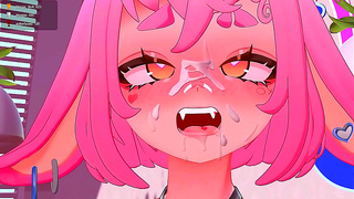 Bunny VTuber Gets Dominated in Hot VR Workout Fantasy