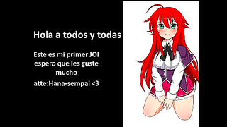 Rias Takes Control with Sensual JOI Commands in Hot Hentai Action