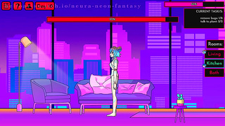 Cute Anime Girls Dive into Neon-Lit Desire – A Seductive Fantasy Unfolds