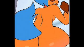 Michiru Yields to Wild Cravings in Hot Doggystyle Fantasy Scene