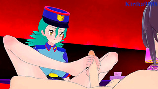 Nurse Joy Officer Jennys Hot Lesbian Tryst with Creamy Climax Madness