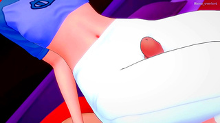 Gwen Takes It Hard from Behind in Wild Redhead Romance at Love Hotel