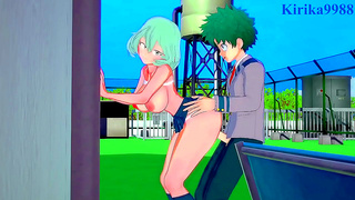 Kaoruko Seduces Toru Izuku in Hot My Hero Academia Tryst