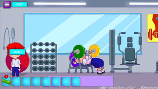 College Gym Bunny Ignites Hot Flirtation in steamy Hentai fantasy adventure