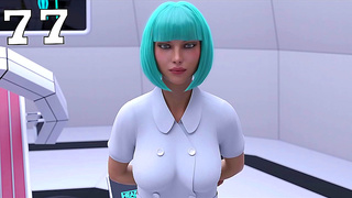 Alien Nurse Teases Astronaut with Seductive Blowjob in Milky Space Fantasy