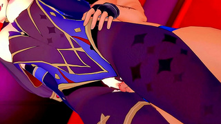 Mona Tempts Fate with Seductive Touches in Sultry Hentai Dreamscape