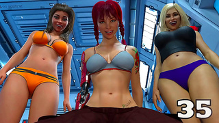 Curvy Teens Wage Wild Card War with Massive Alien Rods in Cosmic Strip Poker