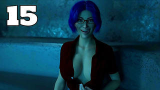 Blue-Haired Milfs Zero-G Cream Pie Encounter in Space Seduction