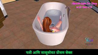 Curvy Teen Enjoys Hot Bath Masturbation Fantasy – Sensual Solo Scene