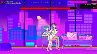 Neon Gamergirl Teases Me Into Steamy VR Fantasy – First Night Thrills