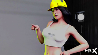She Fuels His Rise with Wild Nights – A Sensual 3D Hentai Tale