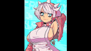 Elphelt Swallows Massive Dick as Her Big Tits Bounce Wildly