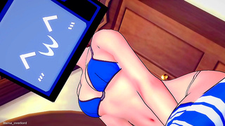 Bikini Goddess Dominates Hot 3D Blowjob Adventure on Busty Babe