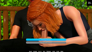 Petite Babe Deepthroats Massive Cock in Bold Public Blowjob Action