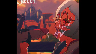 Gelatin Embraces Maidens Curves in Sensual Hentai Fantasy