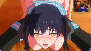 Busty Teen Gets Wild Cream Pie in Rough Doggy Style Hentai Action