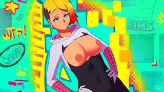 Gwen Miles Hot Tryst Unfolds in Sensual Spider-Fantasy Animation