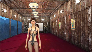 Voluptuous Brunette Shows Off Curves in Seductive Anime Fantasy Scene