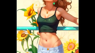 Luscious Anime Beauty Teases Her Crush in Hot Forbidden Tryst
