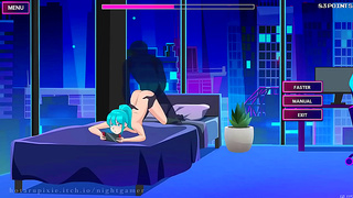 Cute Gaming Girl in Socks Sparks Hot Hentai Action After Dark
