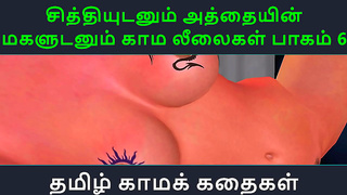 Tamil Babe Explores Taboo Lust with Seductive StepSister-In-Law Animation